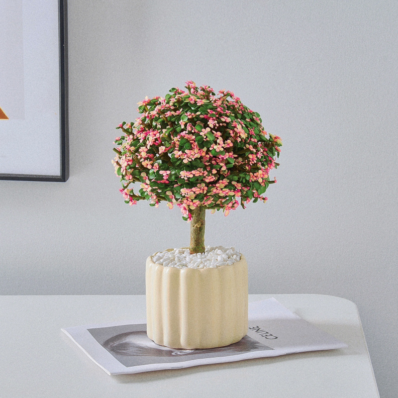 황금가지와 옥잎 + 꽃잎 화분 + 화분받침