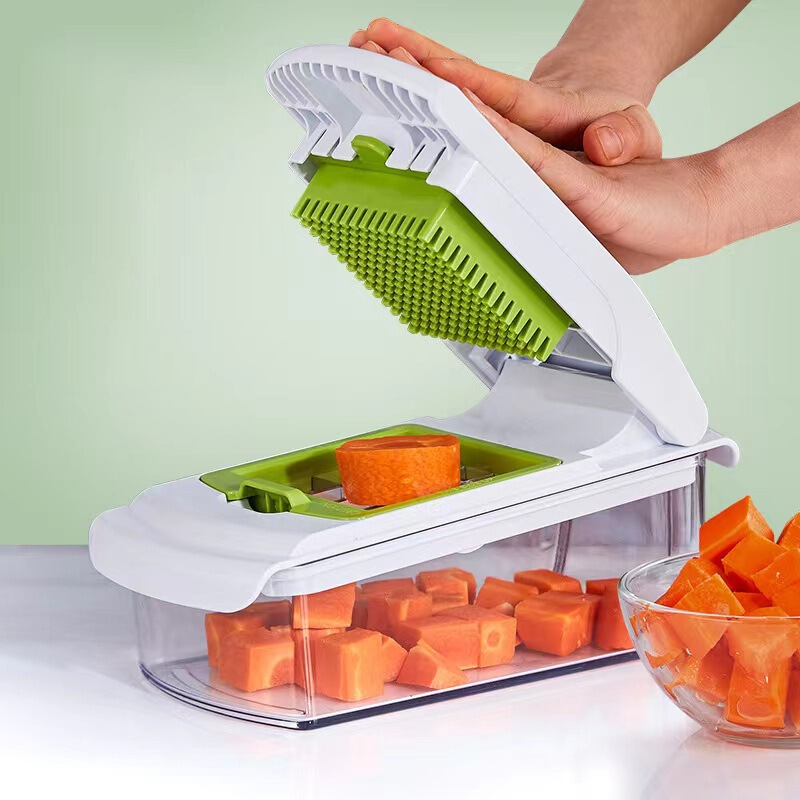 クロスボーダー Amazon 新しい 18pc 多機能野菜カッター シュレッダー キッチン ダイシング ポテト シュレッダー|undefined
