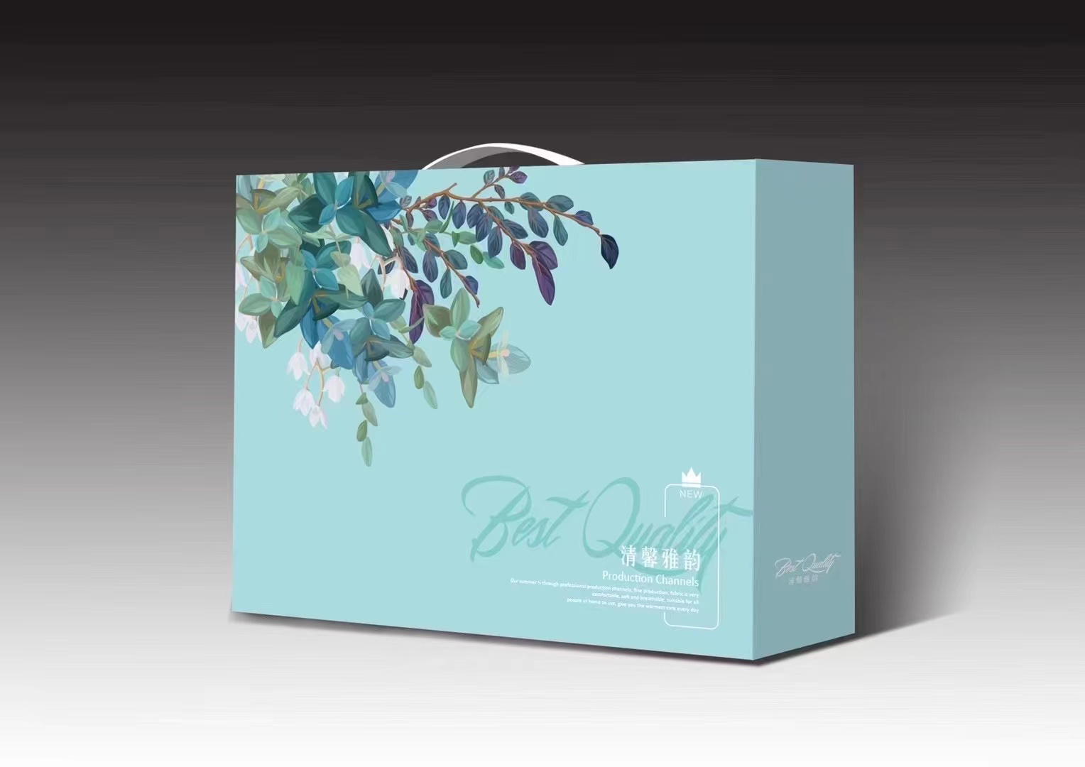 Hecha a medida verano fresco está acondicionado por la actividad abierta caja de regalo de seda verano embalaje caja de cartón en stock puede agregar logotipo