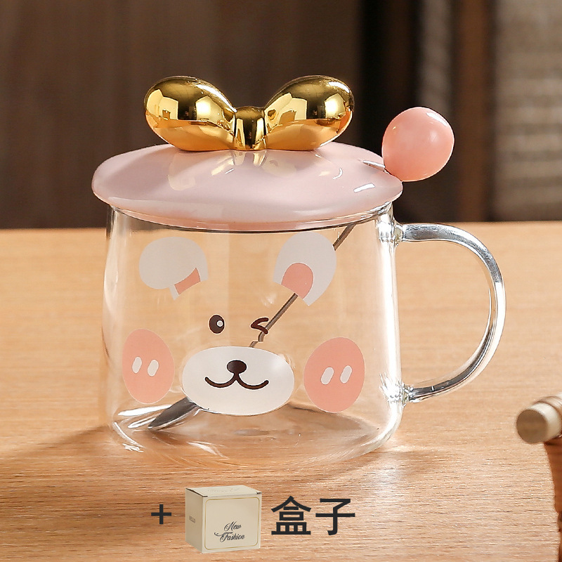 オフィスの漫画のグラスのレリーフの3dかわいいマグカップの牛乳はコップの会社の贈り物を飲みます。|undefined