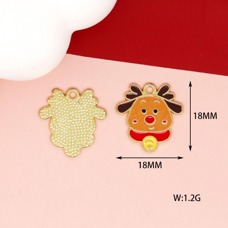 16g Weight Pendant Jewelry Making Type 14*19mm, 15*16mm, 18*18mm Jewelry Making Size DIY Jewelry Accessories Classification 10 PCS/Package Quantity Alloy Material Christmas Festival Bell, Snowman, Elk Pattern Enamel Design Cartoon Style, Cute Style 10 PCS/Package 14*19mm 15*16mm 18*18mm Alloy Bell Snowman Elk Pendant 6
