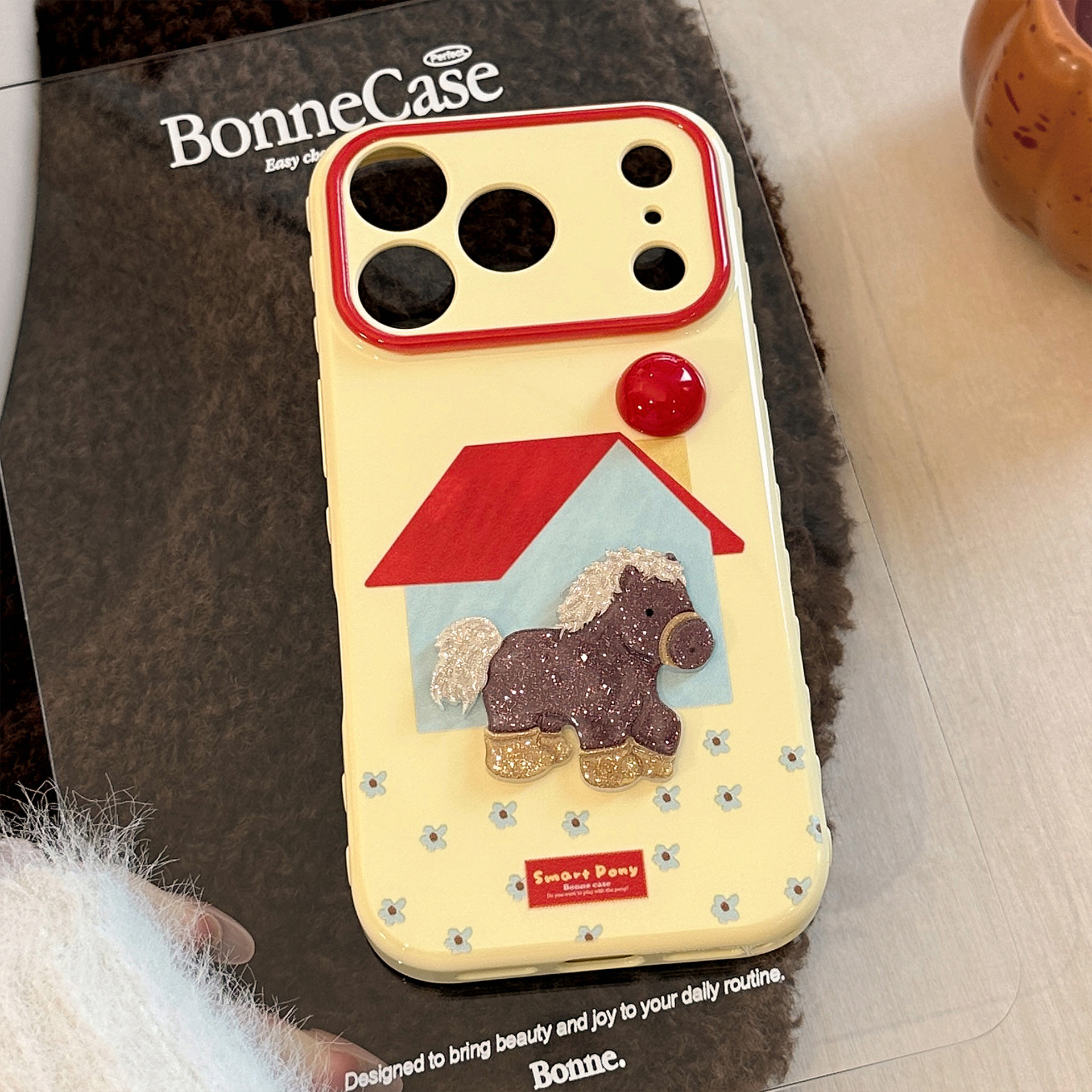 Protective Phone Case For Iphone 17 16 15 14 13 12 11 Series Red Pony_voghion.com