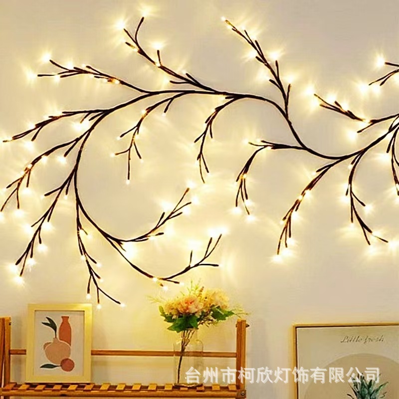 따뜻한 빛 등나무 베어 램프