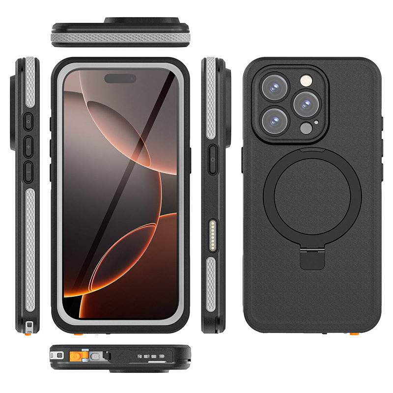 iPhone17防水携帯電話ケース、Apple 14/13/12/11promaxダイビングケース、x完全密閉型|undefined