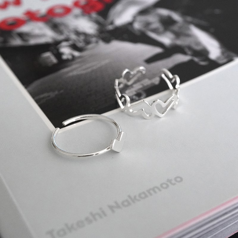 Minimalistischer Herz Ring Offen Für Damen Designer Schmuck_voghion.com