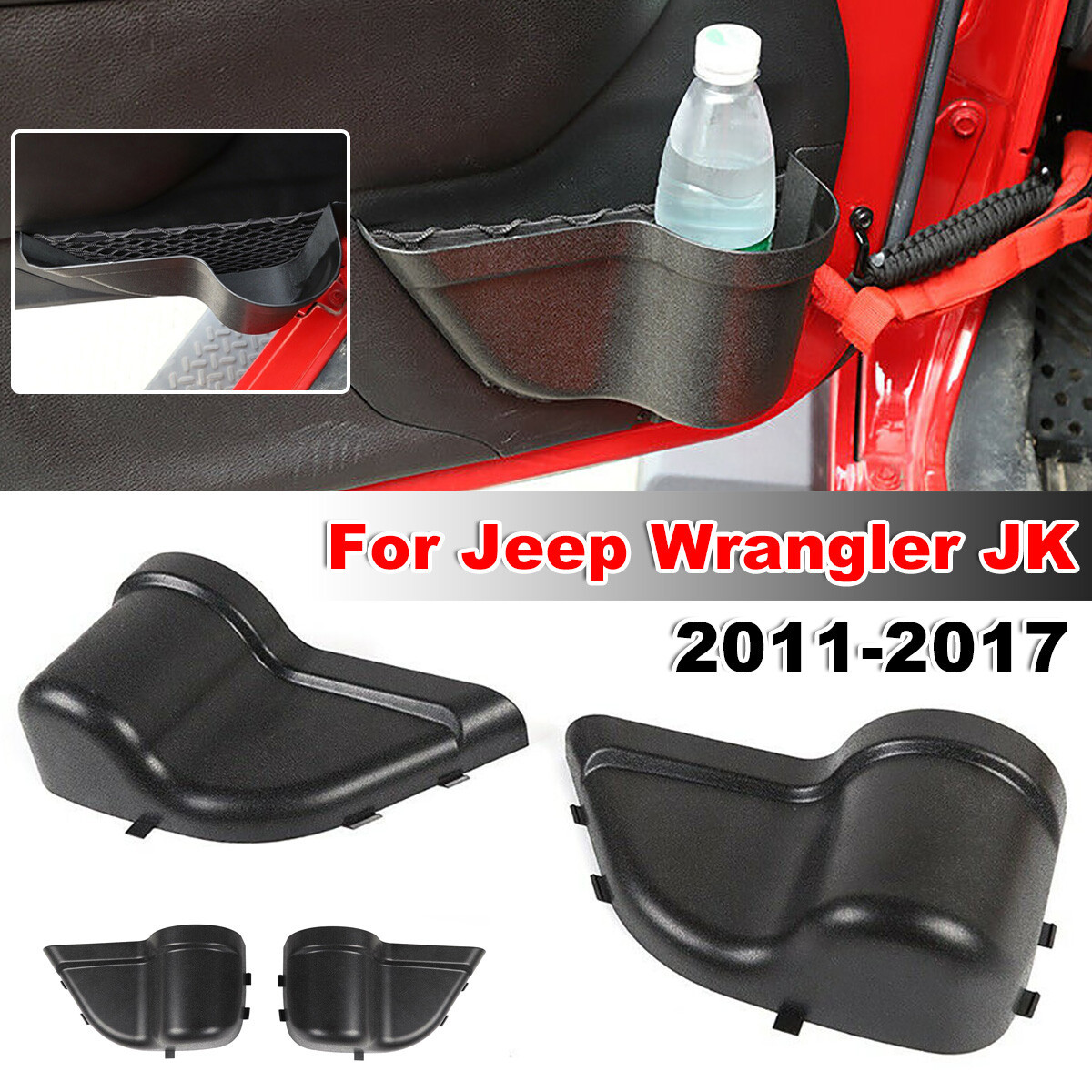 Jeep Wrangler JK 2011-2017 üçün qapı cib orqanizatoru, 1 cüt