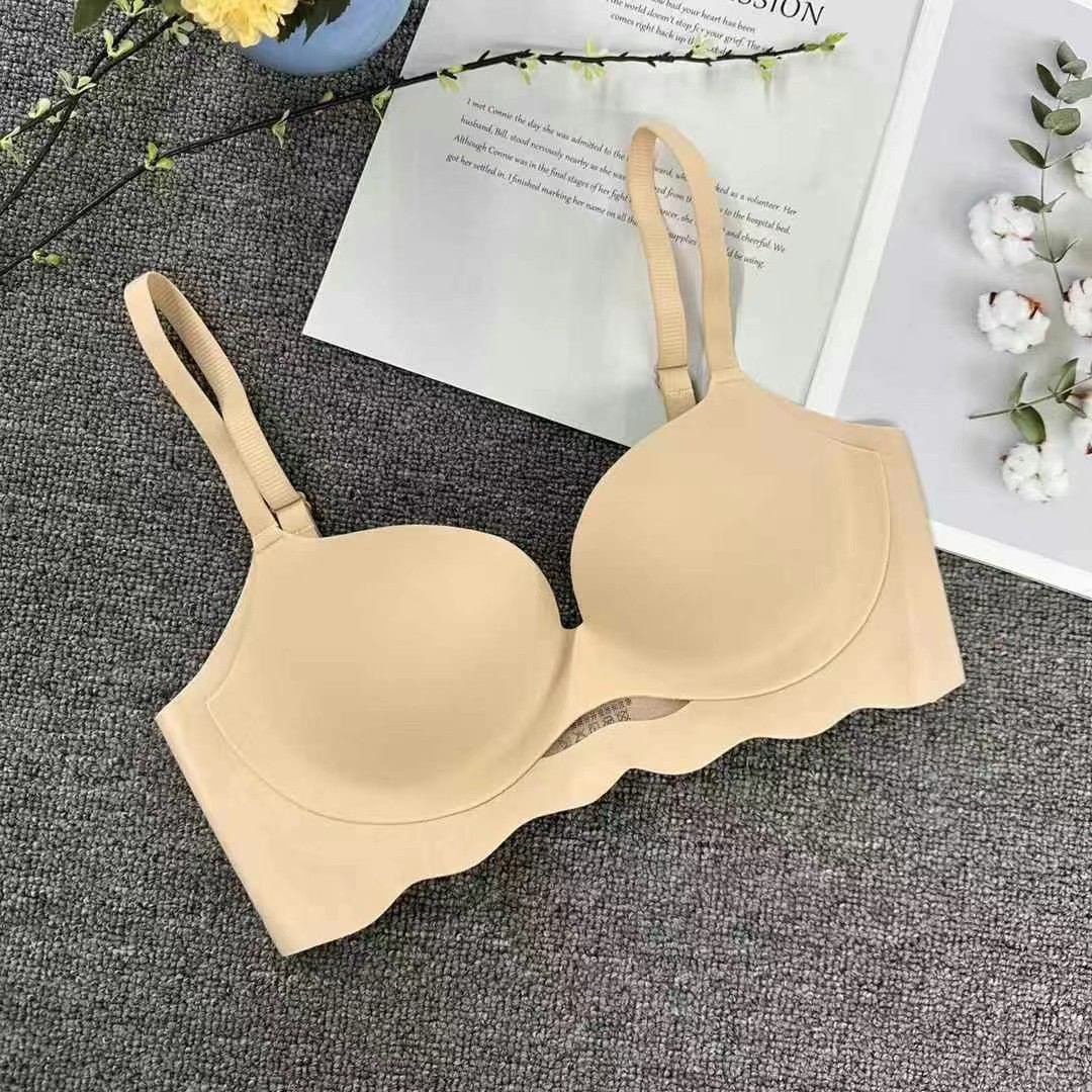 6801 ropa interior sin marcas de bajo precio para mujeres pechos pequeños mostrando un pecho más grande, cómodo y transpirable sin anillo de acero para evitar la caída del sostén