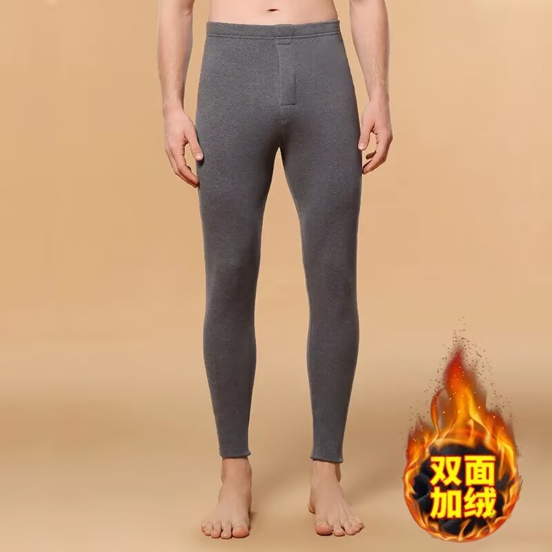 다크 그레이 저먼 벨벳 보온팬츠