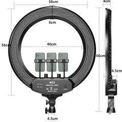 M22 inch LED anchor photography fill light beauty beauty ring photo light tripod stand selfie live broadcast light
