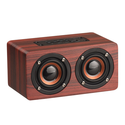 W5 Bluetooth Speaker, Wooden Home Gift Logo Creative Wireless Computer Outdoor Speaker Manufacturer
