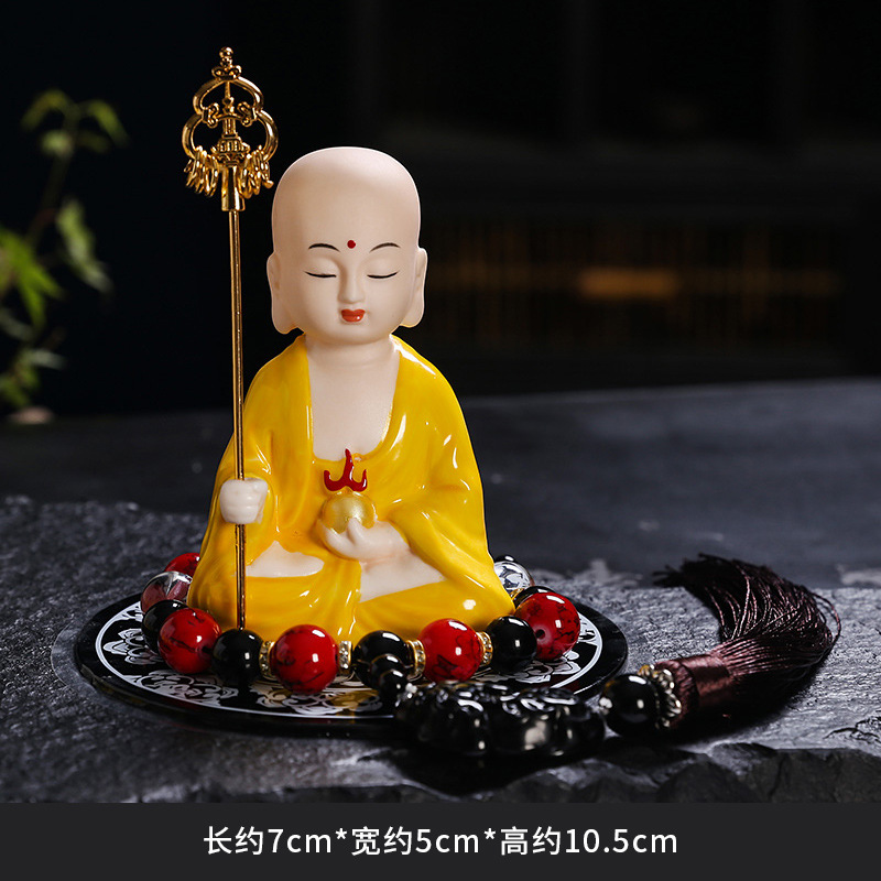 Maitreya Buddha Sitting in Meditation, Maitreya Buddha Ceramic Statue, Large Belly Buddha for Peace and Safety, Wholesale Manufacturer, Car Decoration
