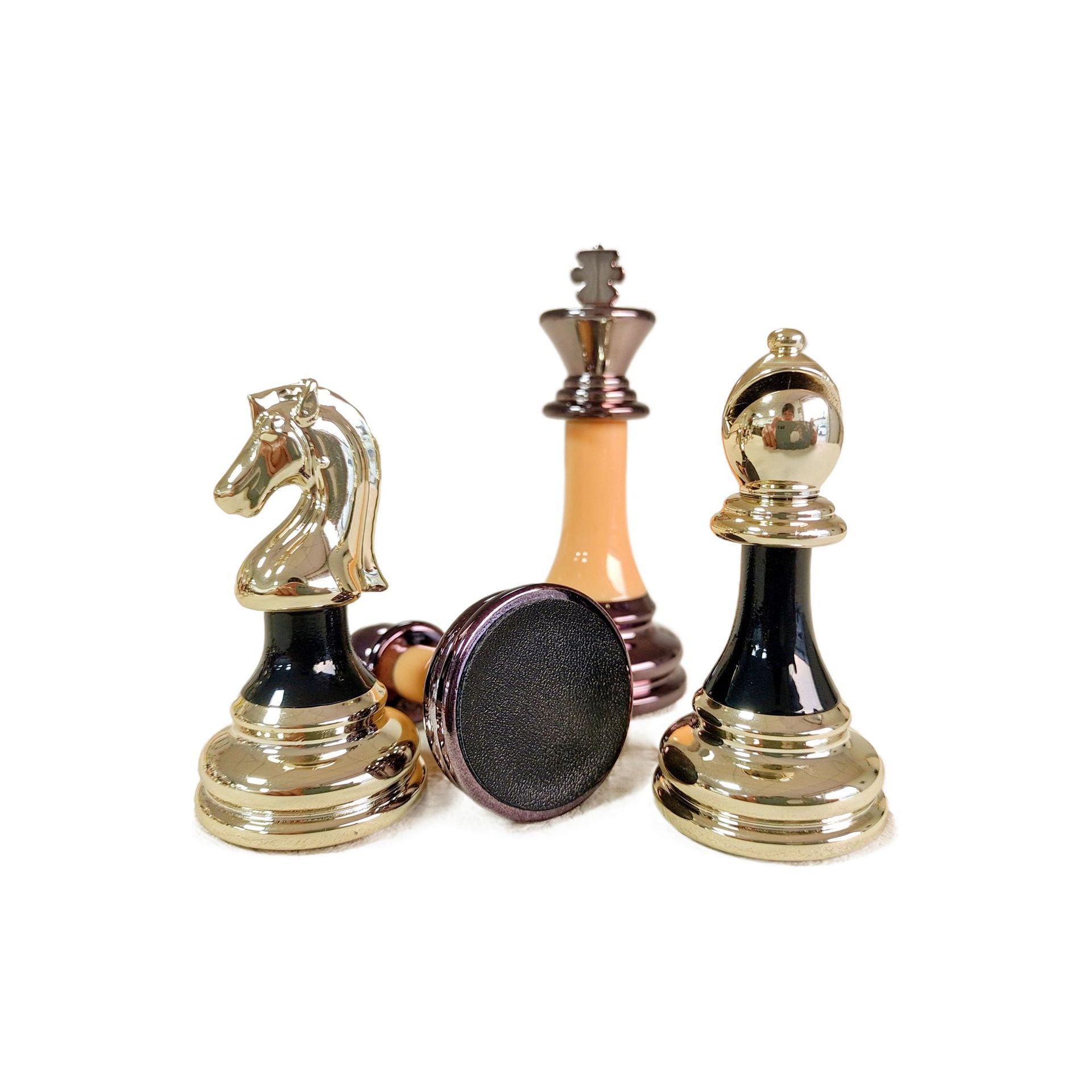 Piezas de ajedrez de alta gama al por mayor, accesorios para juegos de mesa, piezas de ajedrez de alta calidad de 3.5 pulgadas, éxito de ventas en plataformas de comercio electrónico