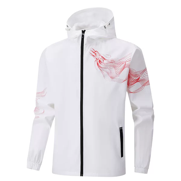 26 Spring and Autumn Chinese National Trend Volunteer Long-Sleeved Sportswear Couple Hooded Windbreaker Jacket Dragon Uniform Group Uniform Customization