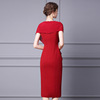 New slim dress red high-end temperament celebrity dress