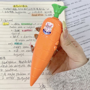 Little Red Book's Same Style Carrot Recorder, Cute Ballpoint Pen Recorder, Student Zootopia Recorder