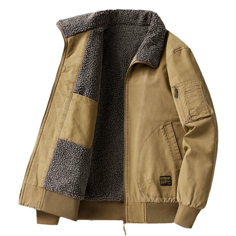 Warm colored soft jacket for leisure, 2024 years