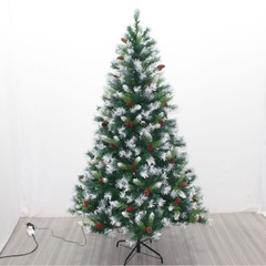 メーカー直販越境新品1.8m暗号化混合pvcランプ付加松果紅果クリスマスツリークリスマス装飾