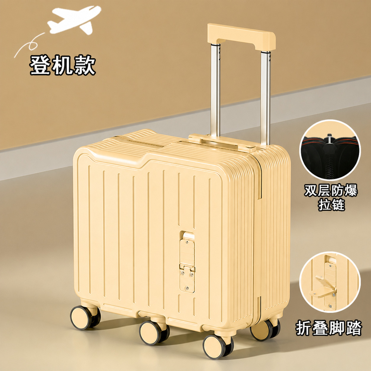 Maleta que los niños pueden montar, maleta trolley para niñas, contraseña de viaje, maleta para niños, maleta pequeña image 9