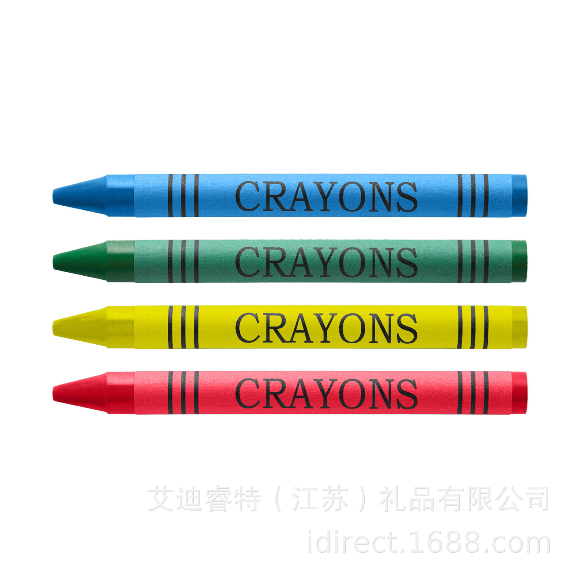 CY002 arte pintura 4 colores crayón en blanco caja de papel Kraft logotipo impreso
