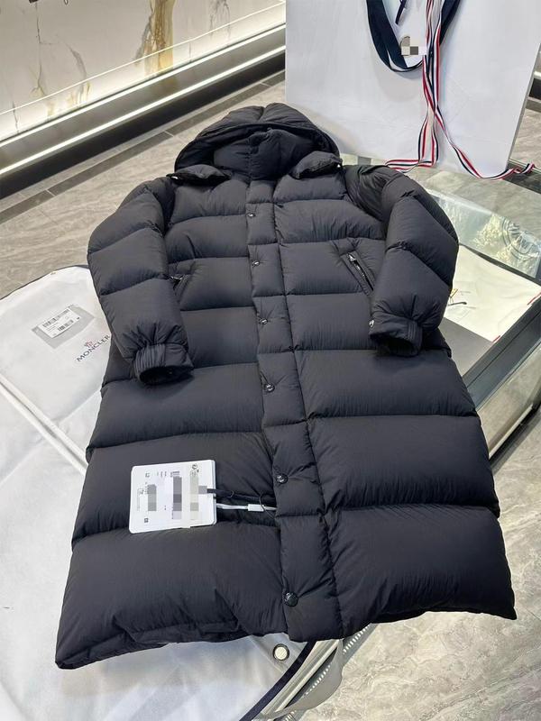 蒙家冬季新款女款长玛雅雾面黑色防寒羽绒服加厚连帽保暖外套男女|undefined