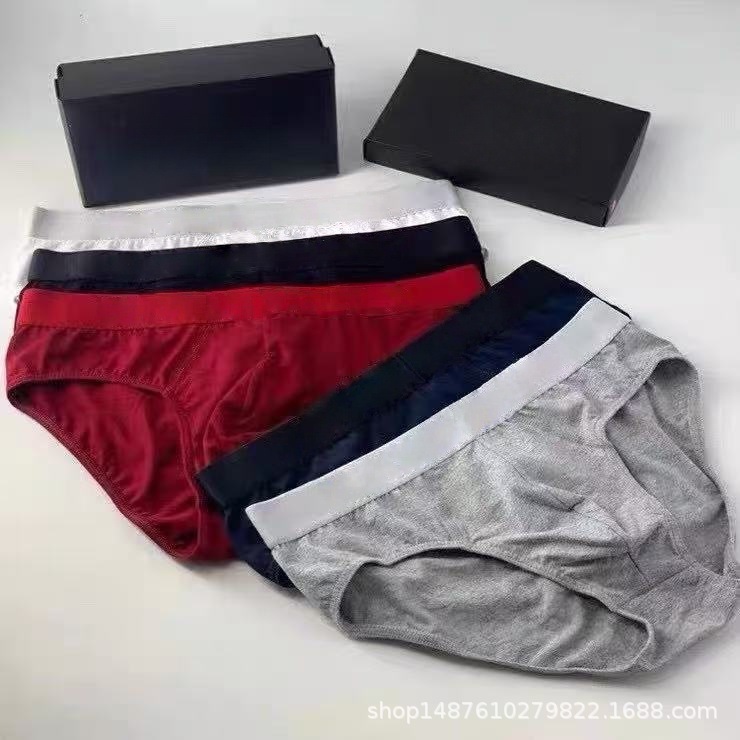 Foreign Trade Item Number 07E Men's Cotton Underwear European and American Briefs Business Men's Shorts Comfortable Breathable Underpants