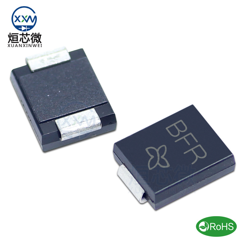 工厂直营 SMCJ40CA 丝印BFR 双向40V DO-214AB封装 TVS瞬变二极管