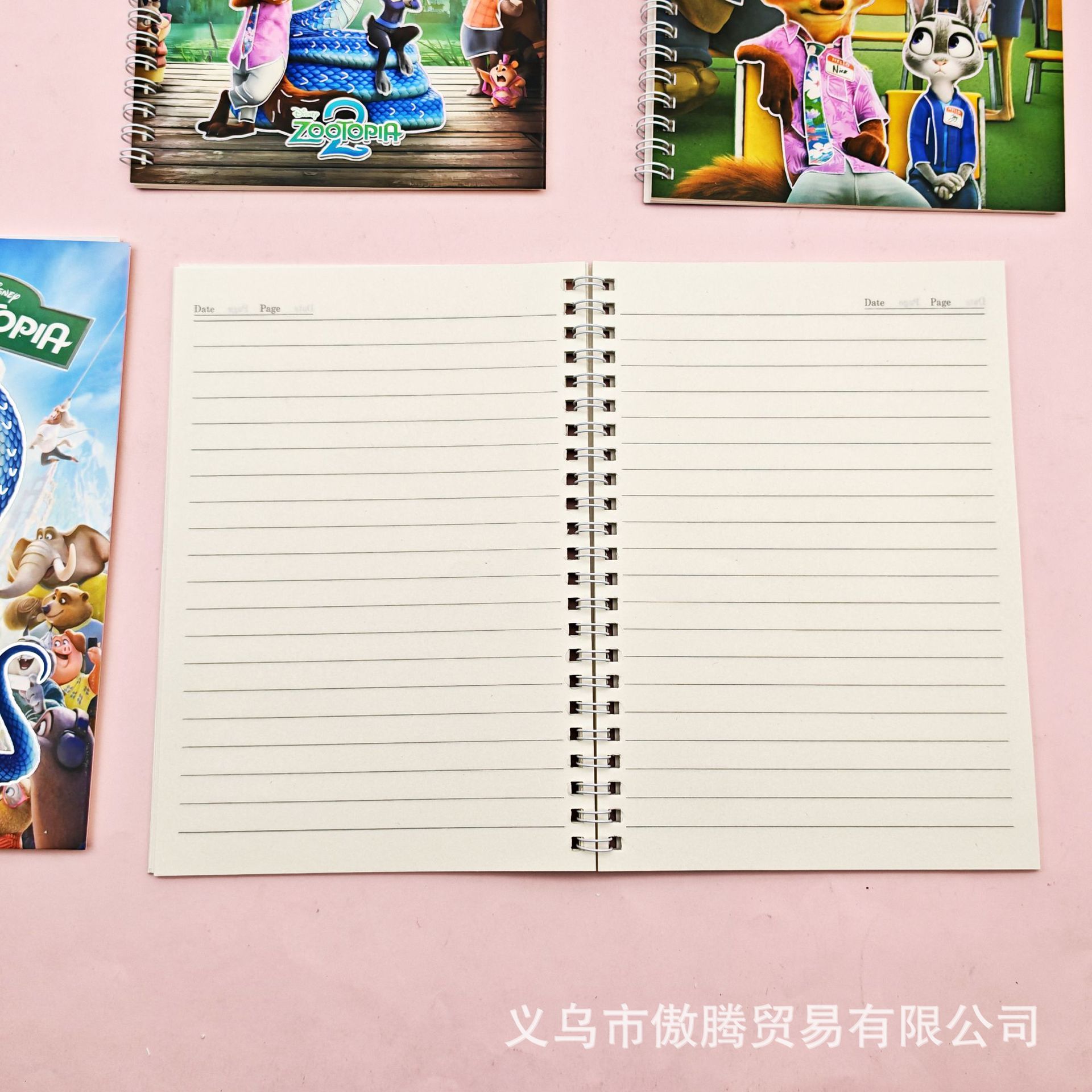 Cuaderno de dibujos animados A5 bobina Crazy Zoo periferia de alto valor Nick Judy cuaderno de notas de estudiantes
