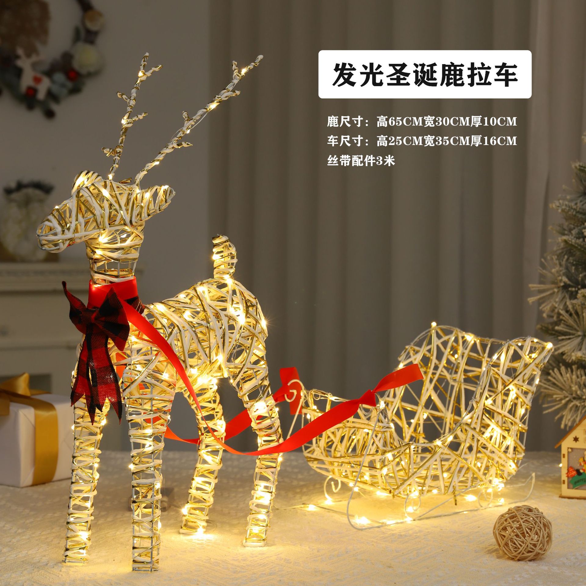 Decoración navideña anciano muñeco de nieve alpaca muñeca hotel centro comercial bar decoración de ventana carro de venado suministros navideños