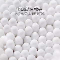 Snail Cotton Swabs Bamboo Rod Double Round Head Beauty Makeup Remover Cleansing Cotton Swab Portable Pack of 100 Pcs Bagged Makeup 1