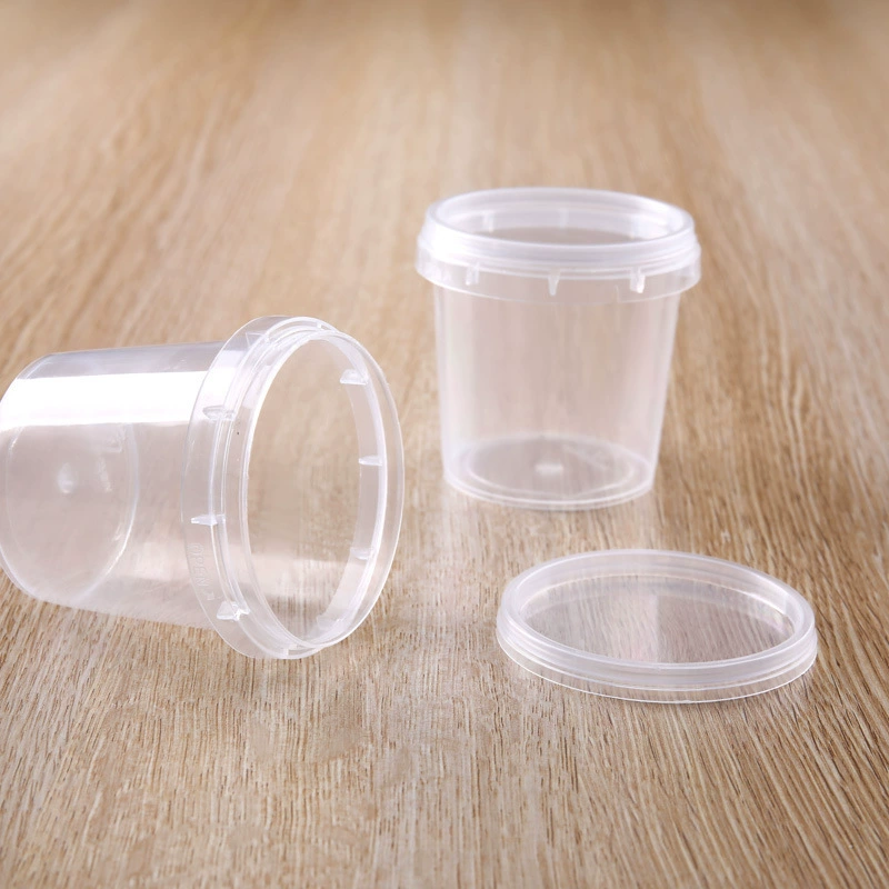 Маленькая круглая коробка мини-коробка для чипов Подарочная пластиковая упаковка PP круглая с крышкой круглая бутылка упаковка оптом