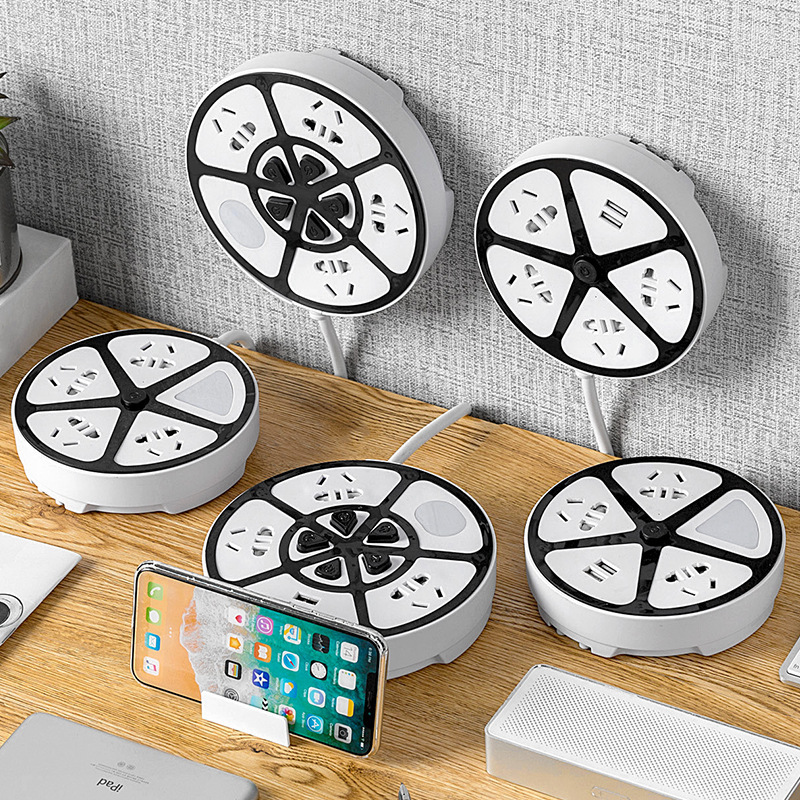 创意插座排插带usb插排带线插板家用多功能带线旅行接线板拖线板