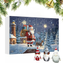 国境を越えたクリスマス小人盲箱カウントダウンぬいぐるみ小人盲箱クリスマス装飾品飾り祝日パーティー
