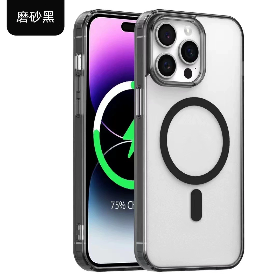 Подходит для iPhone 16 Pro, матовая магнитная чехолclear для Apple 15 Pro MagSafe, чехол для мобильного телефона