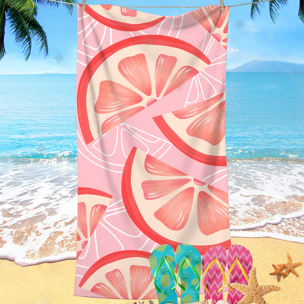 Toalla de playa de microfibra caliente de Amazon Toalla de baño absorbente de mariposa súper grande transfronteriza Towel engrosado