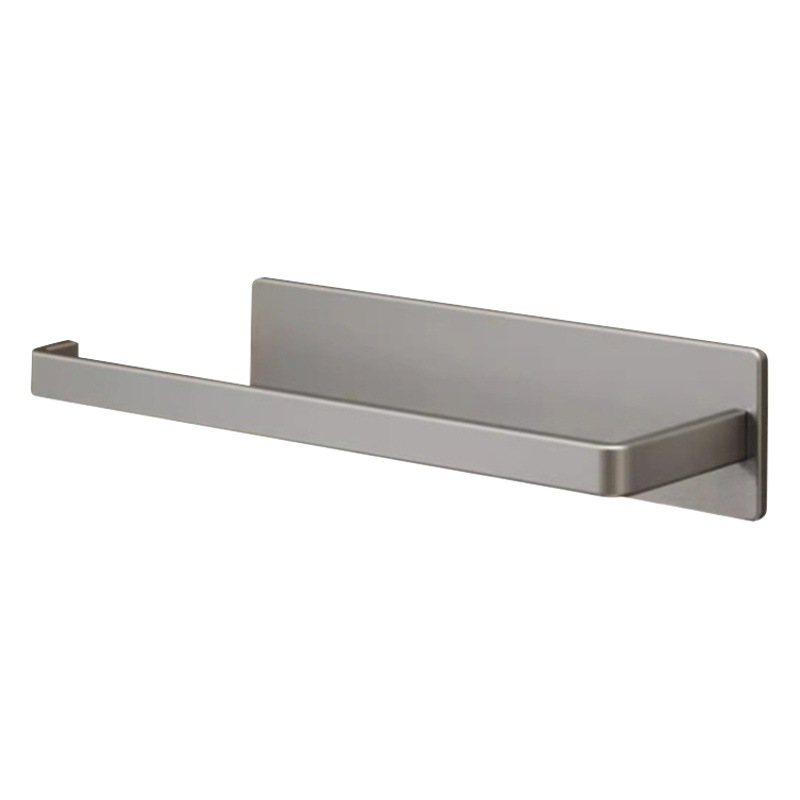 Titular de tejido de la cocina sin perforar gabinete rollo de papel titular de almacenamiento rack de cocina tejido plástico envoltura de almacenamiento de trapo colgando