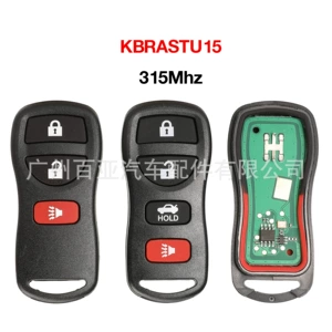 Nissan Infiniti 3-düyməli 4-düyməli 315Mhz Kbrastu15 avtomobil açarı üçün uyğundur