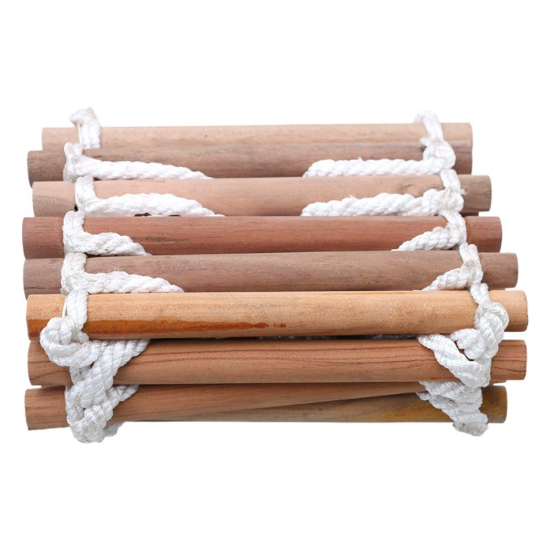 Многофункциональная спасательная лестница из массива дерева: веревочная лестница, лестница для эвакуации при пожаре, инженерная лестница, лестница-слайдер для дома