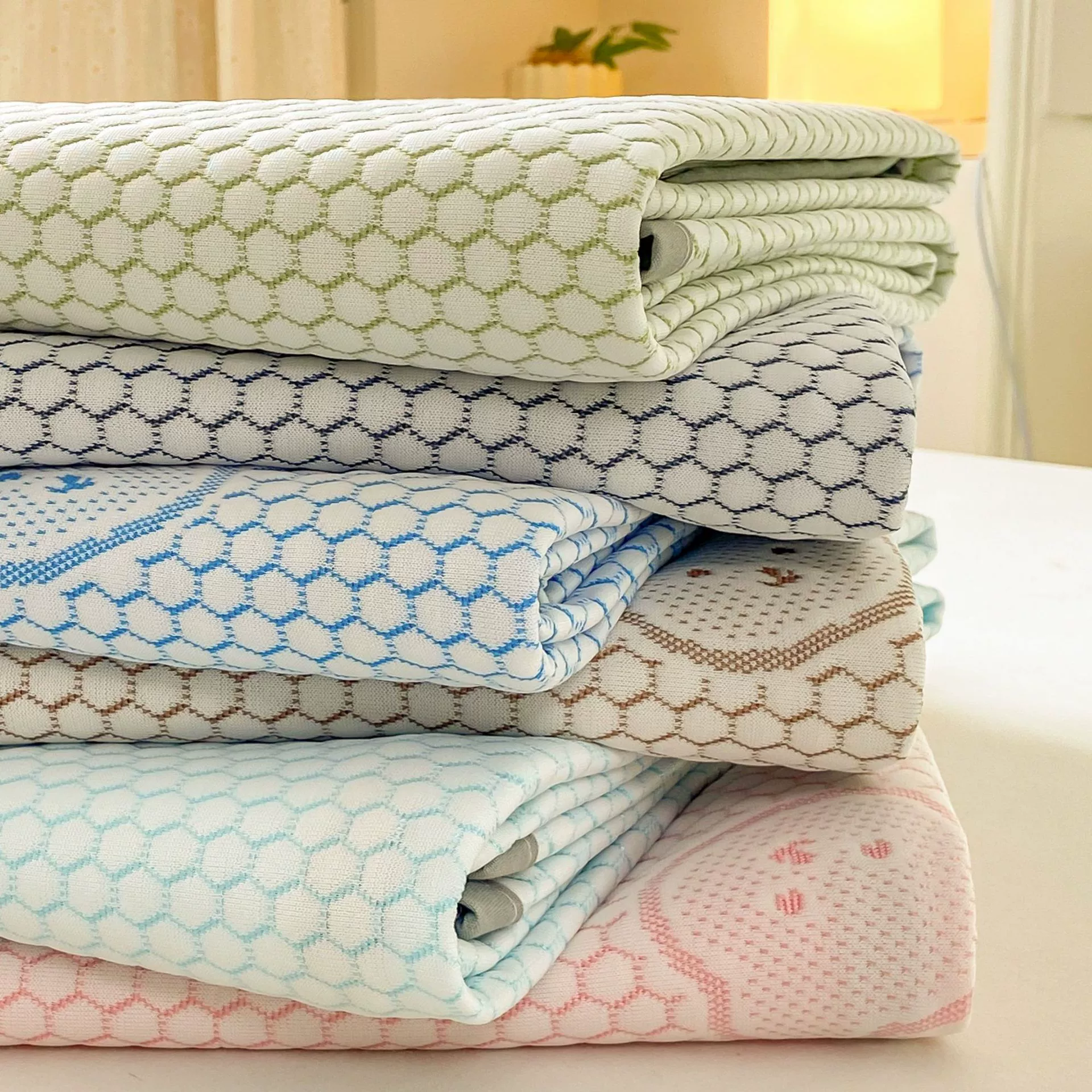 Summer sheet, mat, set, silk mattress, protective case, bedspread, 3 piece set, washable