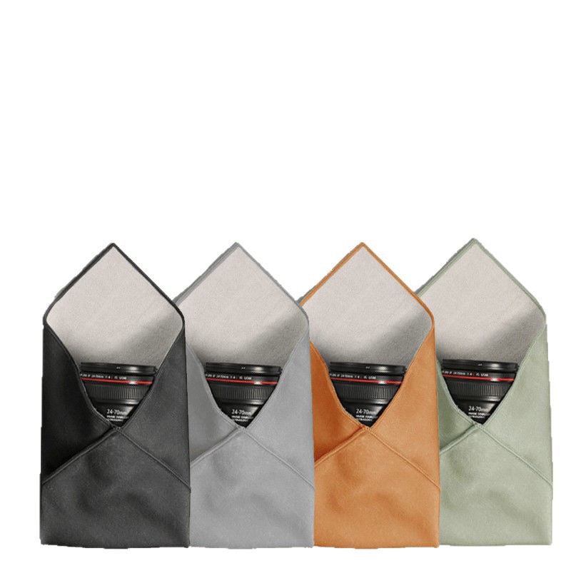 Cámara de tela mágica 100 - pegado bolsa de lente 100 - plegable bolsa de tela autoadhesiva bolsa de tela interior micro cubierta protectora simple