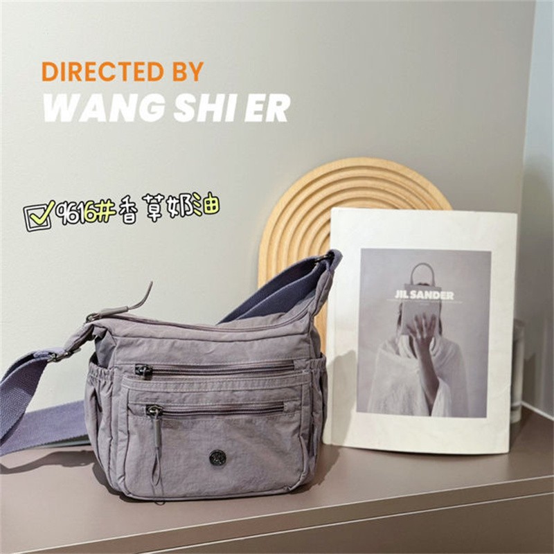 BOBO2025春夏博卜新款多隔层时尚百搭大容量布包包单肩包斜跨包