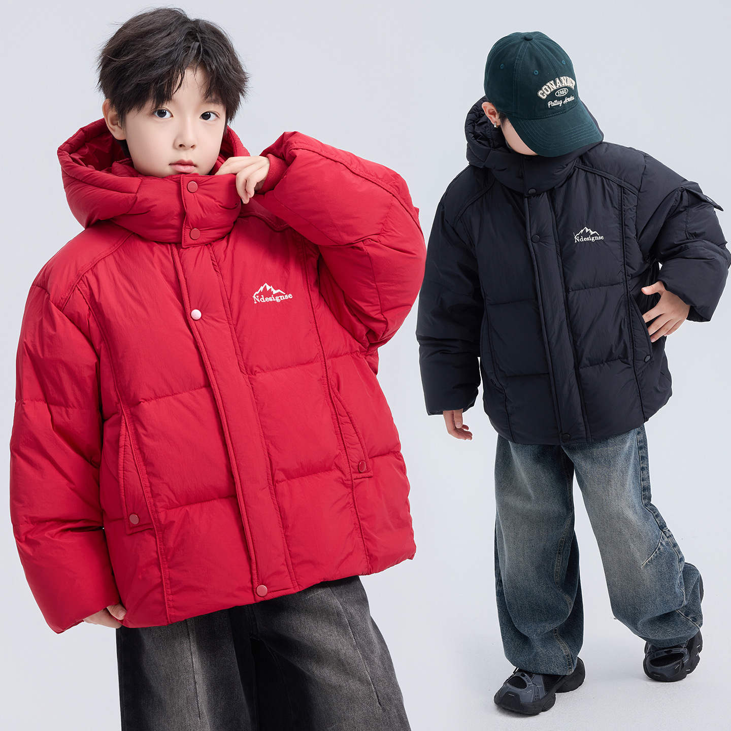 Bestseller Children's Clothing Boys' Thickened Red Down Jacket 2026 Model For Older Kids Zodiac Winter New Year Coat ALYCExiyuebaobao_voghion.com