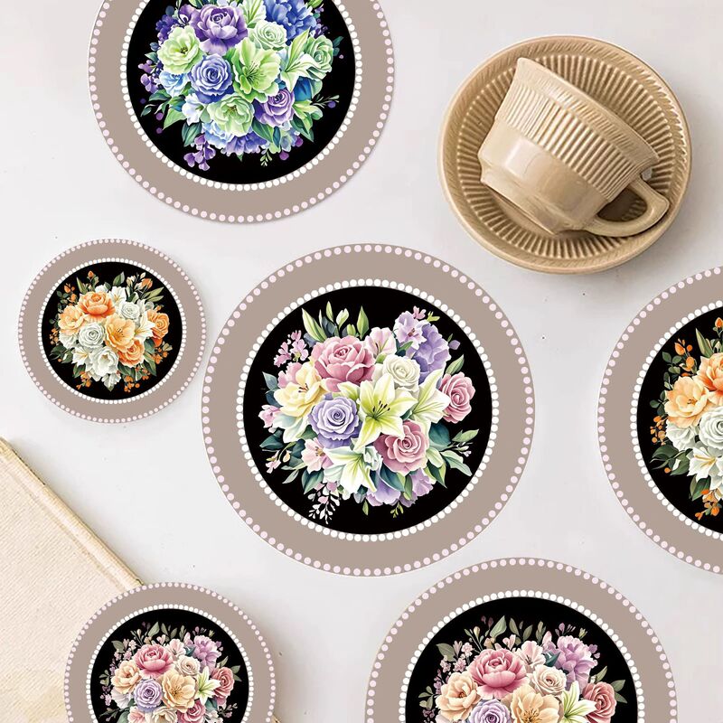 アマゾン花卉コーヒーマット家庭用食卓断熱皿キッチンテーブル吸水速乾水マット|undefined