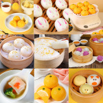 阿诺广式早茶点心叉烧包子糯米鸡速冻饺子港式虾饺早餐半成品批发