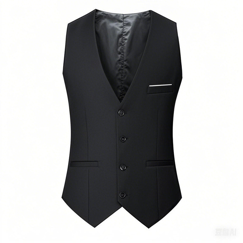 Cross-border European and American British fashion men's casual suit vest slim-fit groomsmen professional workwear vest