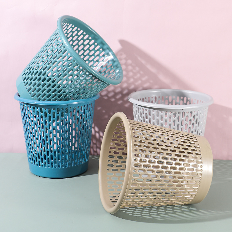 Hollow Trash Can Paper Basket Household Lidless Plastic Trash Can Living Room Toilet Bathroom Thickened Trash Can Wholesale Hollow Trash Can Paper Basket Household Lidless Plastic Trash Can Living Room Toilet Bathroom Thickened Trash Can Wholesale