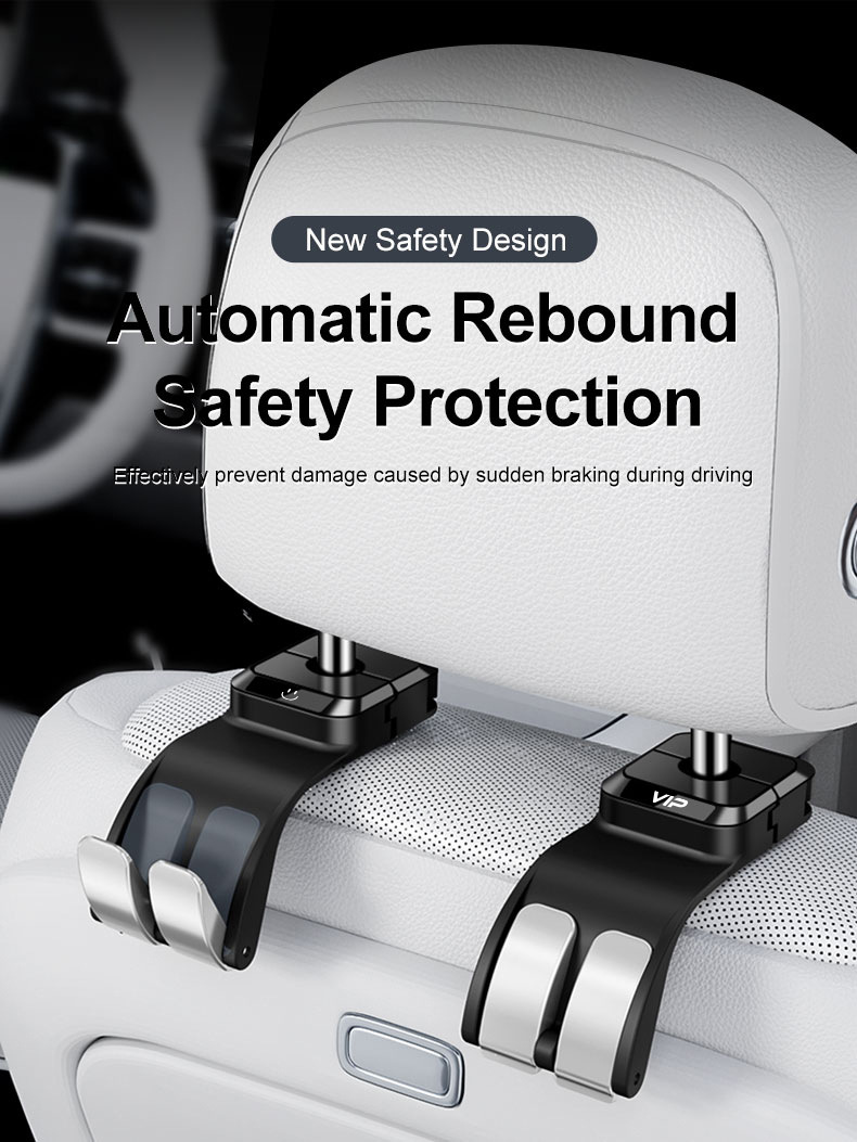 Car Seat Soft Hook for Rear Seat Backrest, Multifunctional Small Hook for Car Interior Use