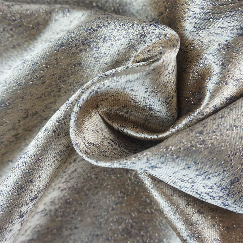 新款 双色亮闪高级感金属丝提花面料 女装连衣裙礼服箱包服饰面料