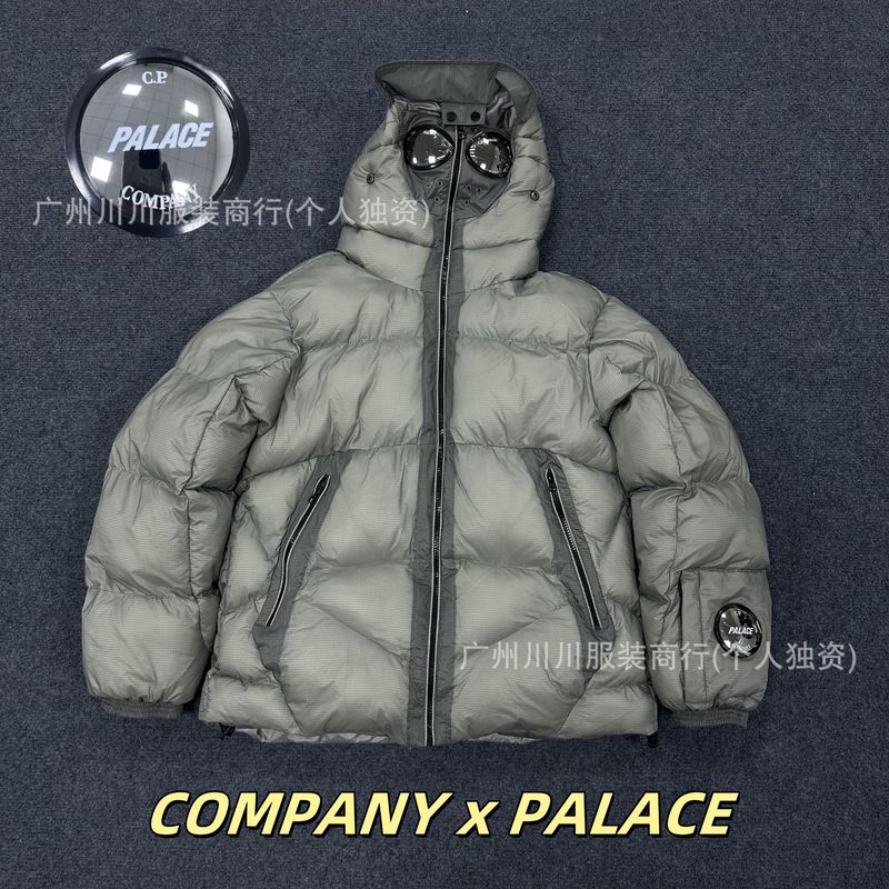 C.Pクロスボーダー高品質COMPANY綿服メンズレンズバッジプリントアウトドア耐風暖かいフード付きパンジャケット|undefined