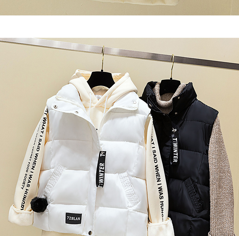 Chaleco mujer primavera otoño de algodón chaqueta sin mangas_voghion.com