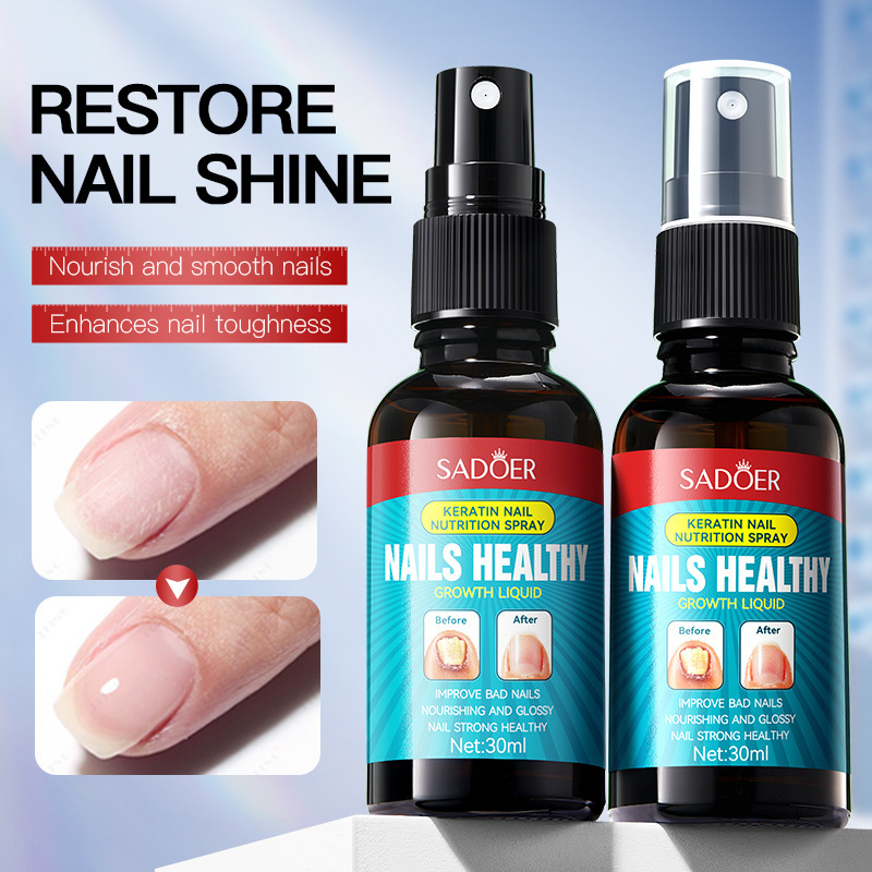 Sadoer Keratin Nail Nutrition Spray Gentle Nail Care Hand and Foot Nail Daily Care Spray Foreign Trade Cross-Border Sadoer Keratin Nail Nutrition Spray Gentle Nail Care Hand and Foot Nail Daily Care Spray Foreign Trade Cross-Border